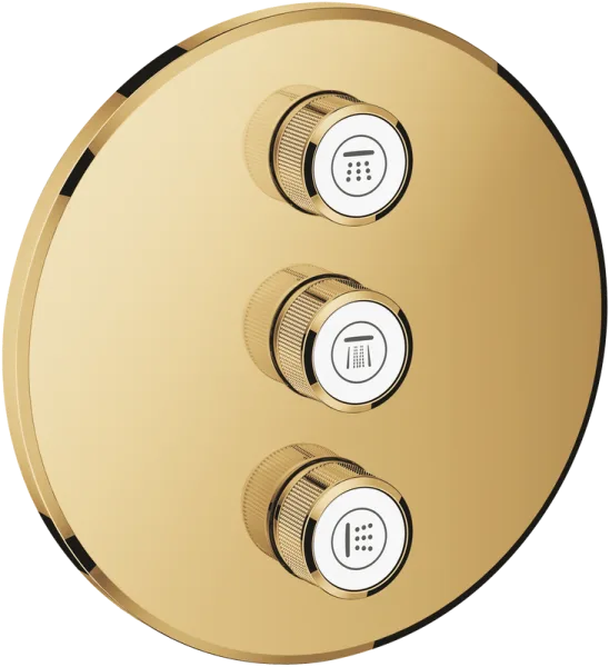 Переключатель потоков Grohe Grohtherm SmartControl 29122GL0, на три потребителя, холодный рассвет Sancos — Оригинал