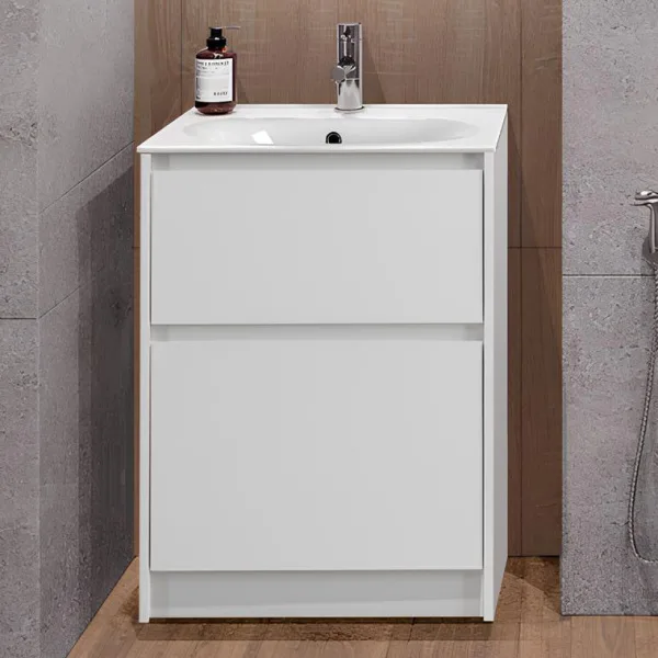 Тумба под раковину без столешницы BelBagno Kraft 60 напольная, bianco opaco Sancos — Оригинал