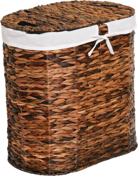 Корзина для белья Wasserkraft Dill WB-611-L темно-коричневая, большая Sancos — Оригинал