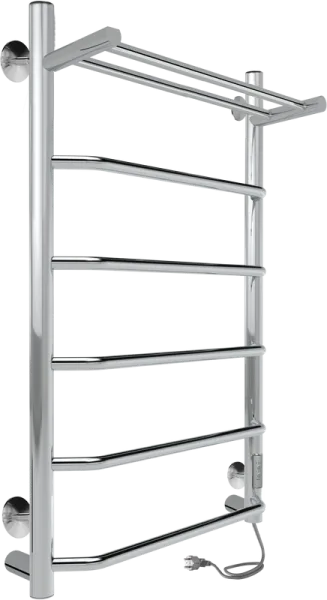 Полотенцесушитель электрический Indigo Roof Lux LCRLE80-50PRt с полкой, полированный хром Sancos — Оригинал