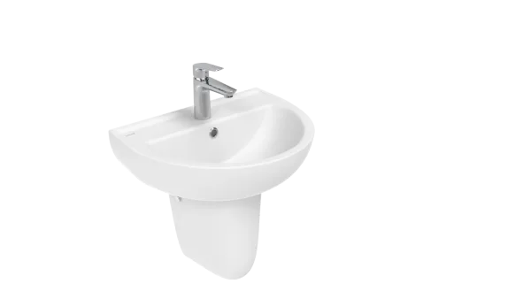 Раковина Creavit Oval TP155-00CB00E-0000 белая глянцевая Sancos — Оригинал