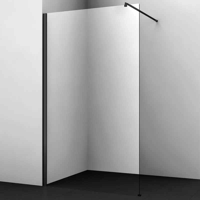 Душевая перегородка Wasserkraft Abens 20W40 120 см, профиль черный Sancos — официальный сайт