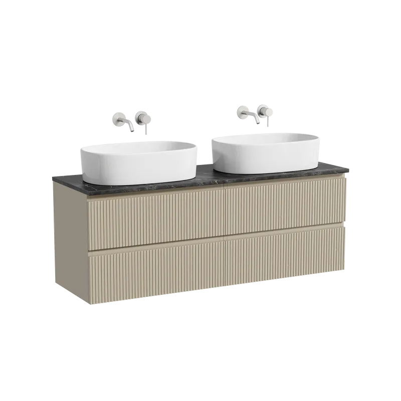 Тумба с раковиной Sancos Snob T 140 beige soft, столешница черный мрамор TT140A1, раковина CN6075 Sancos — официальный сайт