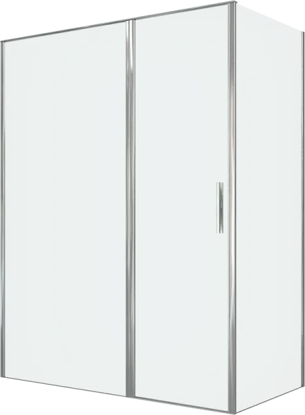 Душевой уголок Allen Brau Priority 160x80, профиль хром, стекло прозрачное Sancos — Оригинал