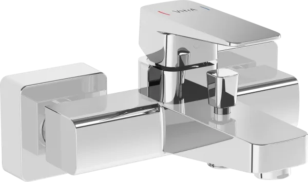 Смеситель для ванны с душем VitrA Root Square A42737EXP, хром Sancos — Оригинал