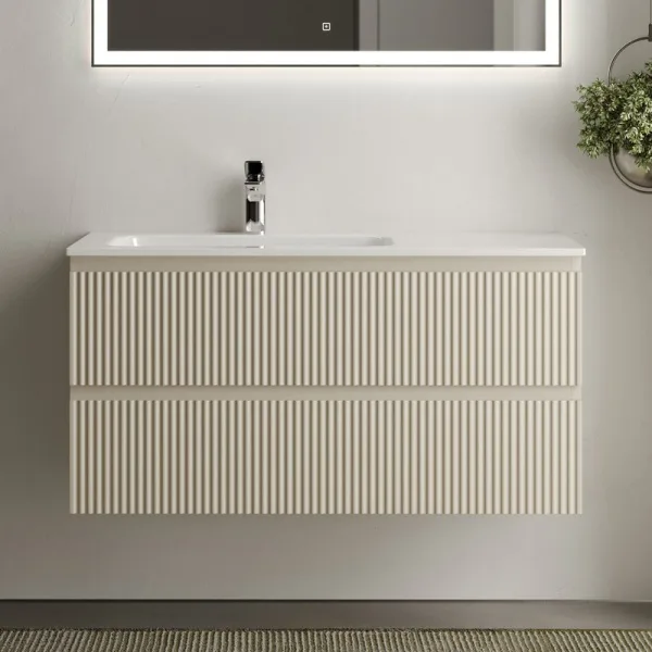 Тумба с раковиной Sancos Snob R 100 см, L, beige soft Sancos — Оригинал