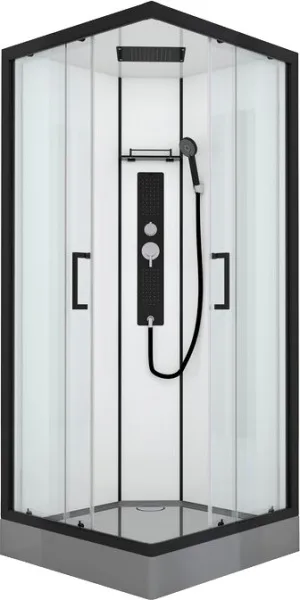 Душевая кабина Black&White Galaxy G8002, 900х900х2150, с низким поддоном Sancos — Оригинал
