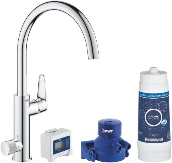 Смеситель для кухни Grohe Blue Pure BauCurve 30385000, с фильтром