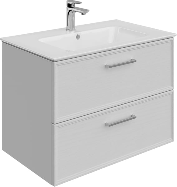 Тумба под раковину без столешницы KERAMA MARAZZI Piano Classic 75 подвесная, ясень белый матовый