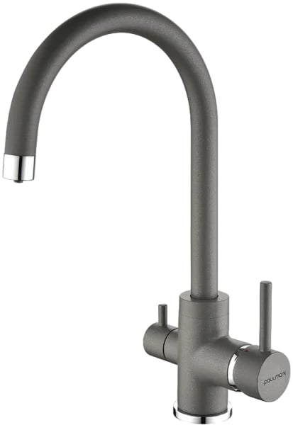 Смеситель для кухни Paulmark Essen Es213211-402 серый металлик