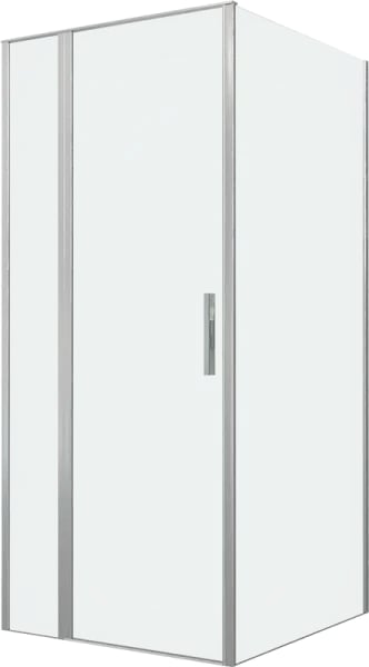 Душевой уголок Allen Brau Priority 90x100, профиль серебро браш, стекло прозрачное