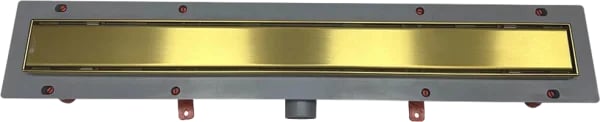 Душевой трап (лоток) Veconi Klasik Gold 850 брашированное золото