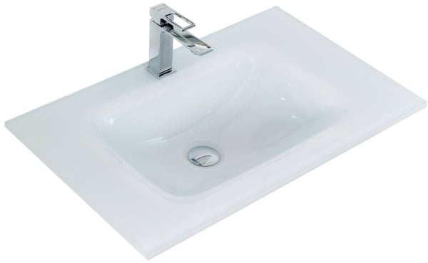 Мебельная раковина BelBagno BB810/465-LV-VTR-BL белая