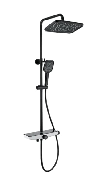 Душевая стойка Wonzon & Woghand ThermoKlick WW-B3098-A-MB, матовая черная