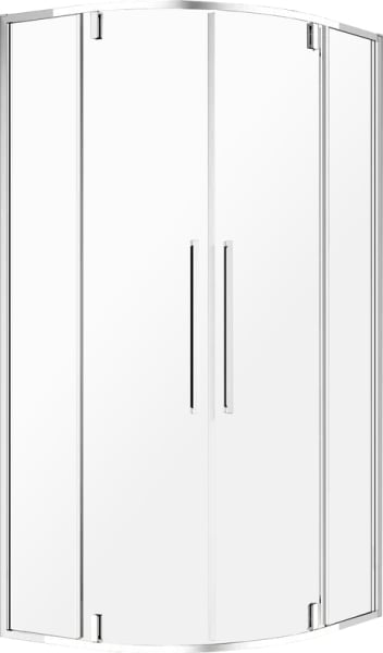 Душевой уголок AQUAme AQM7101-9 90х90, профиль хром