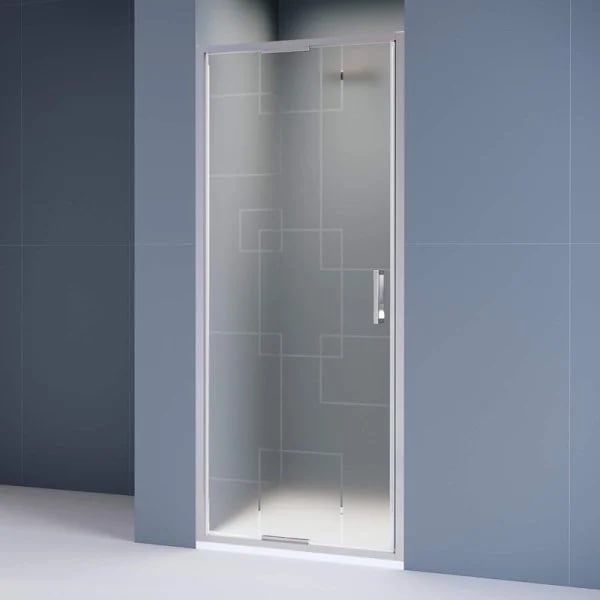 Душевая дверь в нишу RGW Stilvoll SV-05 90 см, профиль матовый хром, стекло smart line matt