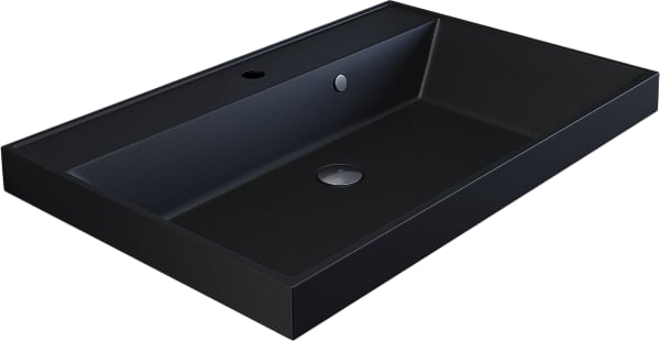 Мебельная раковина Uperwood Classic Quartz 291030017 70 см, матовая черная, космос