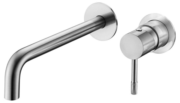 Смеситель для умывальника из стены Boheme 465-INOX нержавеющая сталь