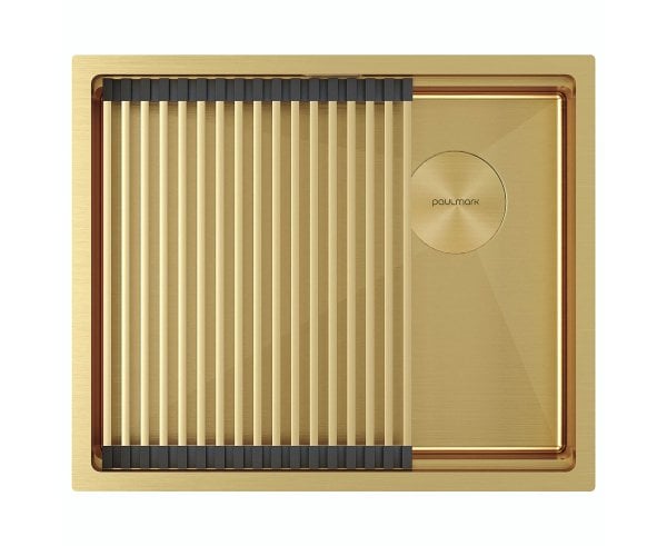 Мойка кухонная Paulmark Next-Pro 54 UNI PM705445-LG светлое золото