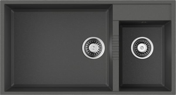 Мойка кухонная Omoikiri Tedori 85-2-U платина