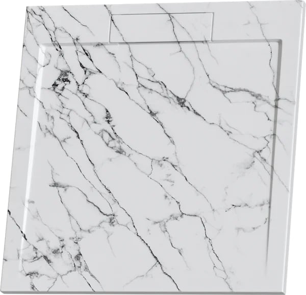Поддон для душа RGW Stone Tray STL MW 90x90, белый мрамор