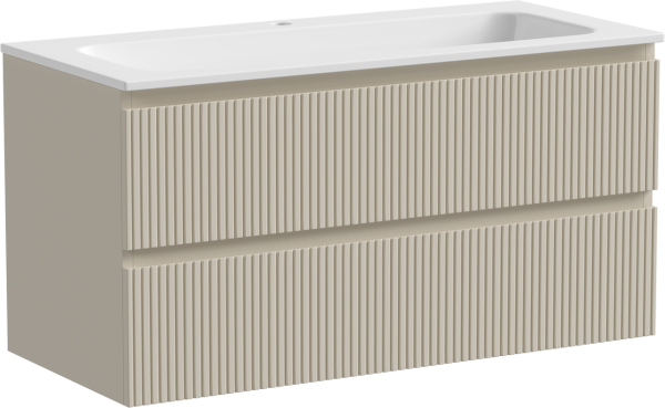Тумба под раковину Sancos Snob T 100 подвесная Beige soft (капучино), SNT100CE