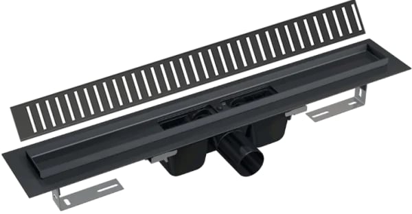 Душевой трап (лоток) AlcaPlast APZ1BLACK 75 см с решеткой