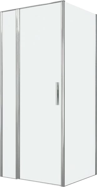 Душевой уголок Allen Brau Priority 90x90, профиль хром, стекло прозрачное