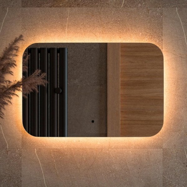 Зеркало Defesto Opti DF 2812RH 60х40 с LED-подсветкой, 3000К, инфракрасный выключатель