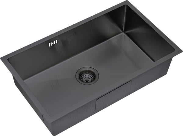 Мойка кухонная S.K.Sanitary SKS 7444 GRAFIT с сифоном