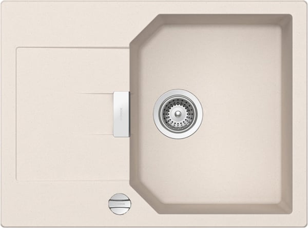 Мойка кухонная Schock Manhattan 45D Cristalite с клапаном-автоматом, эверест
