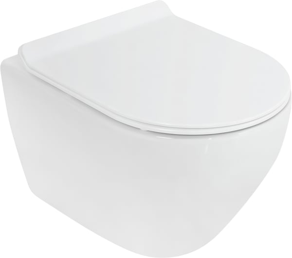 Унитаз подвесной Cezares Stylus CZR-513-TH-R безободковый, сиденье CZR-2011-SC с микролифтом