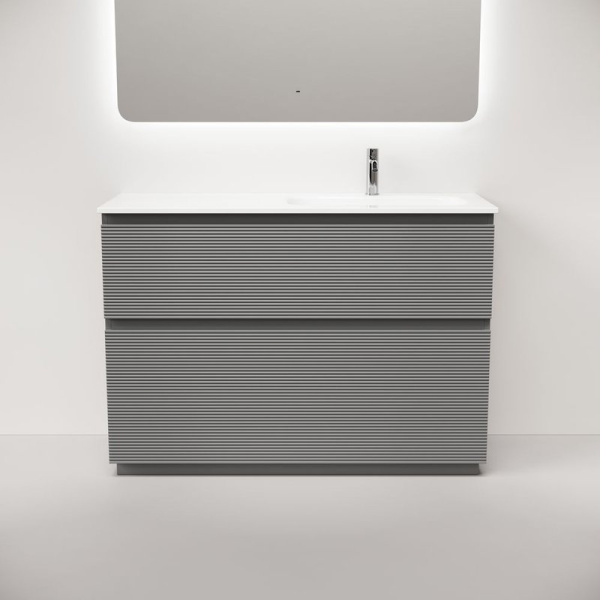 Тумба под раковину Sancos Folk Floor 120 напольная правая Ergraut soft (мягкий серый), FL120FRES