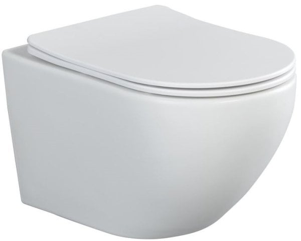 Унитаз подвесной Splendy Light безободковый, с микролифтом, белый