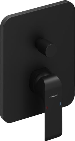 Встраиваемый смеситель Ravak Flat X070179 черный матовый