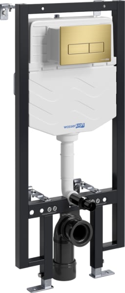 Система инсталляции для унитазов Wasserkraft Vils 56TLT.010.ME.MG03, с кнопкой смыва матовое золото
