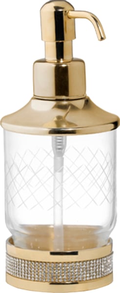 Дозатор Boheme Royal Cristal Gold настольный