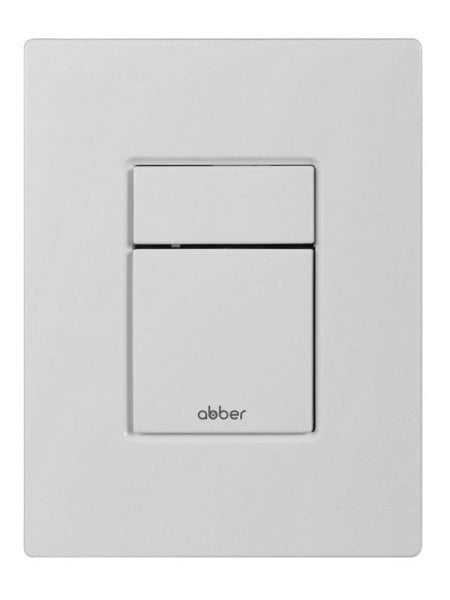 Кнопка смыва для инсталляции Abber AC0123MW АБС-пластик, цвет матовый белый