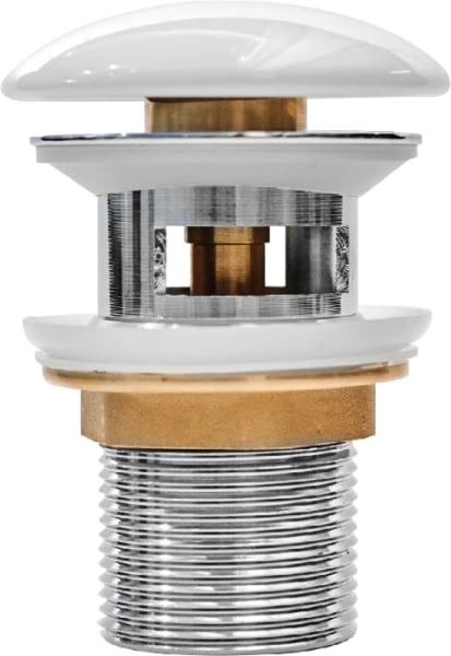 Донный клапан для раковины IDDIS Optima Home OPHWS0Wi88, белый глянцевый