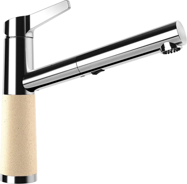 Смеситель для кухни Schock Cristalite SC-510-D выдвижной излив, лунный камень