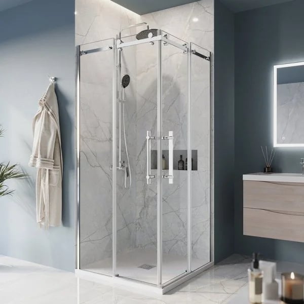 Душевой уголок BelBagno Marino -A-2-100-C-CR профиль хром