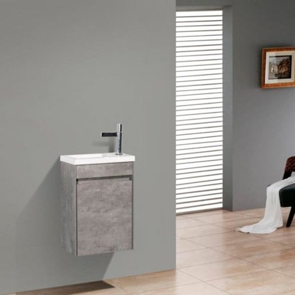 Тумба под раковину без столешницы BelBagno Pietra Mini 46 R stucco cemento