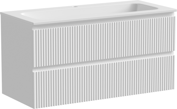 Тумба под раковину Sancos Snob R 100 подвесная Bianco (белый), SNR100W