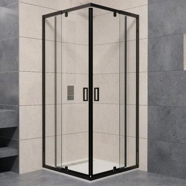 Душевой уголок RGW Passage PA-038B 80x80 см, профиль черный, стекло прозрачное