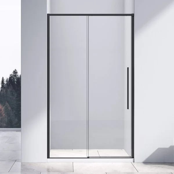 Душевая дверь в нишу Vincea Slim-N VDS-4SN140CLB 140 см, профиль черный