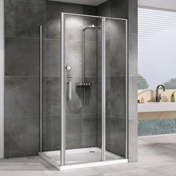 Душевой уголок Abber Sonnenstrand AG04140S-S80 140x80, профиль хром, стекло прозрачное