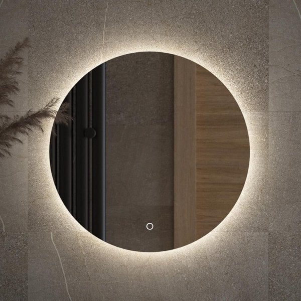 Зеркало круглое Defesto Opti DF 2842S 50 с LED-подсветкой, 4500К, сенсорный выключатель