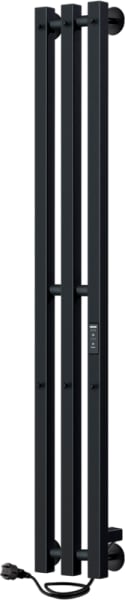 Полотенцесушитель электрический Indigo Style 3 PRO LSPRE120-13BRRt 120х13, черный муар
