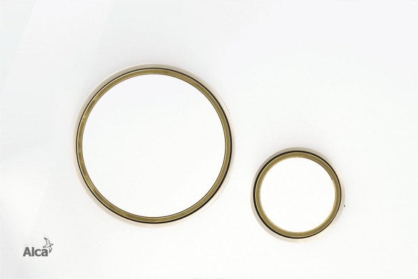 Кнопка смыва AlcaPlast Thin THIN M775 белый / золото