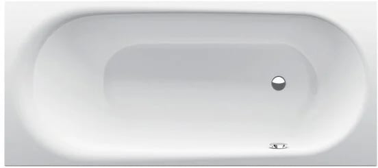 Стальная ванна Bette BetteComodo 1621-000 PLUS 180x80 см, встраиваемая, белая, с самоочищающимся пок